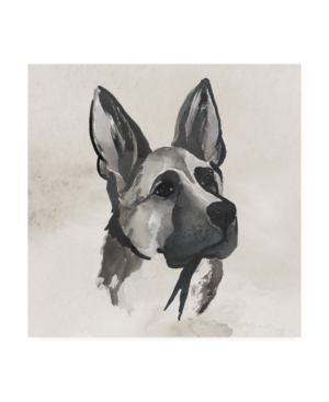 TRADEMARK GLOBAL GRACE POPP INKED DOGS IV CANVAS ART