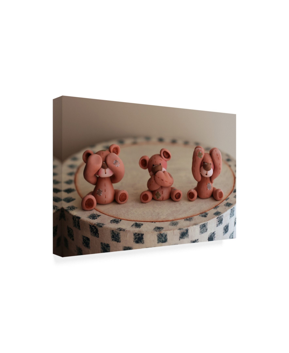 Sugar High Bears Hear See Speak Canvas Art -