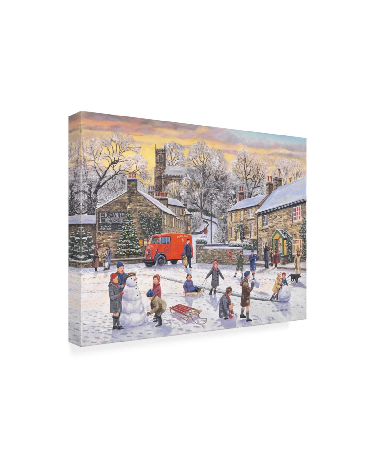 Trevor Mitchell Christmas Holidays Canvas Art -