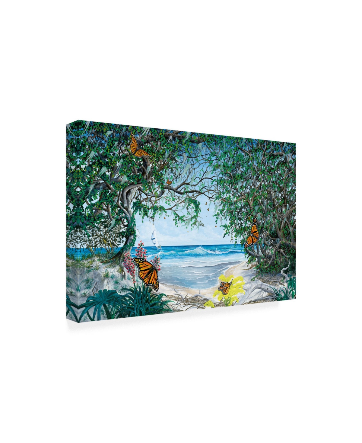 Dann Spider Warren Invasion of the Monarchs Canvas Art -