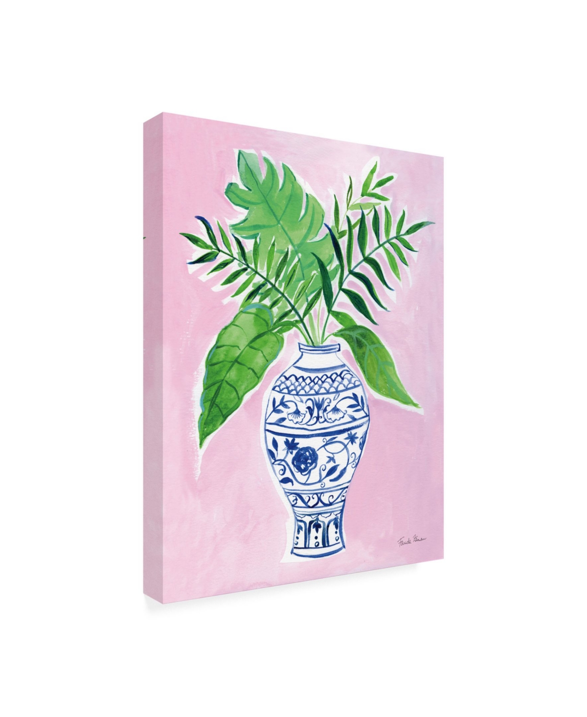 Farida Zaman Elegant Chinoiserie I Crop Canvas Art -