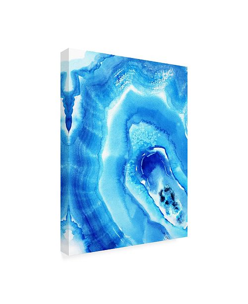 Trademark Global Nancy Knigh Blue Agate Canvas Art 36 5 X 48