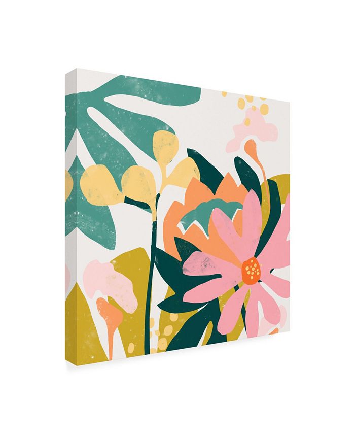 Trademark Global June Erica Vess Cut Paper Garden I Canvas Art - 15.5 ...