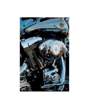 Trademark Global Roderick Stevens Sunset & Motorcycle Canvas Art In Multi
