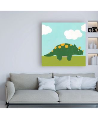 Trademark Global June Erica Vess Playtime Dino IV Canvas Art - 36.5" x 48"