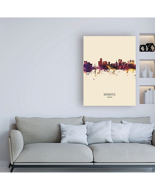 Trademark Global Michael Tompsett Winnipeg Canada Skyline Trademark Global Michael Tompsett Winnipeg Canada Skyline