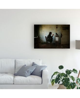 Trademark Global Mario Grobenski The Raven Dark Scene Canvas Art - 20" x 25"