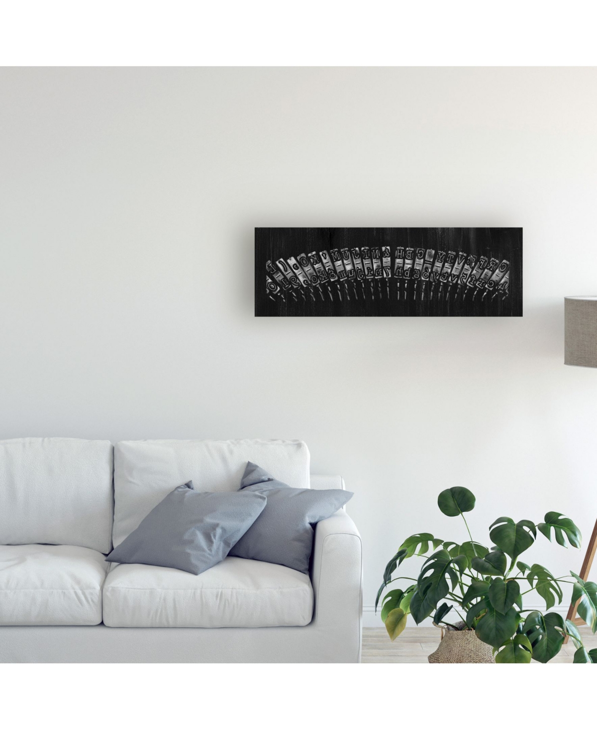 Ethan Harper Antique Typewriter Bars Canvas Art -