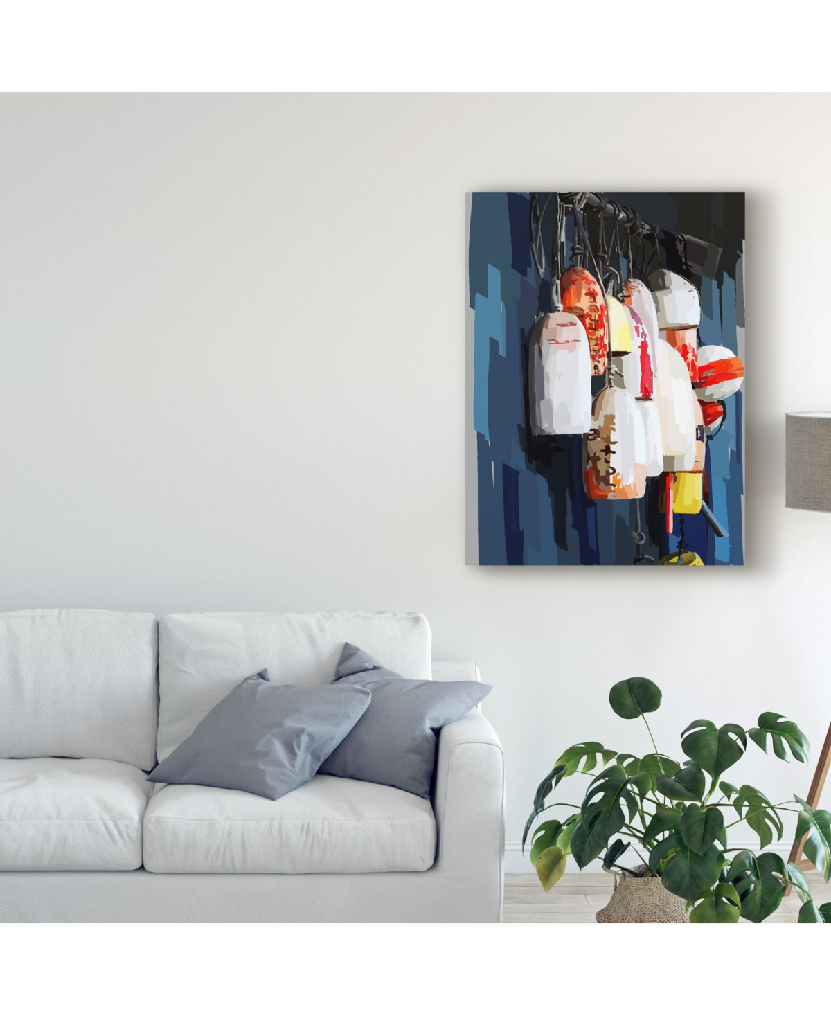 Emily Kalina Vibrant Buoys Ii Canvas Art -