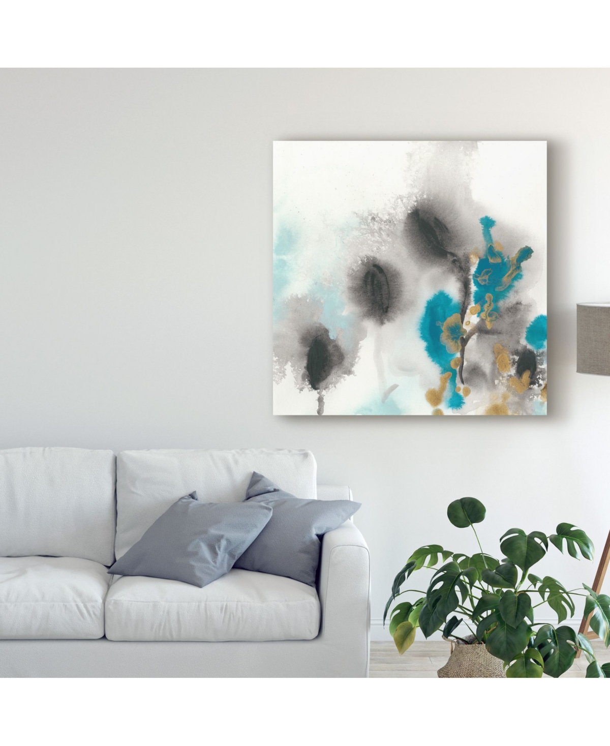 June Erica Vess Cerulean Mirage I Canvas Art -