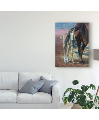 Jack Sorenson Horses Bad Hair Day Canvas Art - 15" x 20"