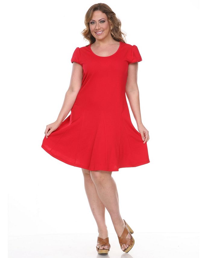 White Mark Women S Plus Size Cara Dress Reviews Dresses Women Macy S