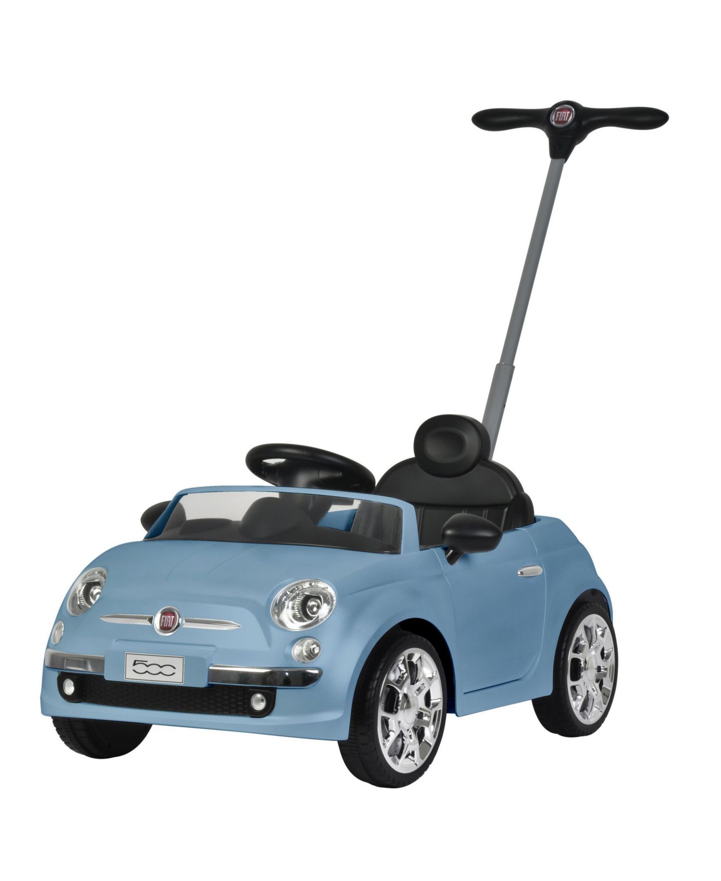Детская игрушка Best Ride on Cars 2 in 1 Fiat 500 Model Baby Toddler Toy Push Car Stroller, цвет: Розовый — фото 8