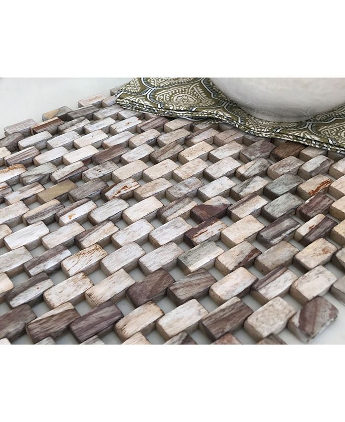 Hipo Modern Living White Wash Placemats, Set Of 2 Macy's