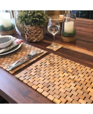 Teak Placemats, Set Of 2
