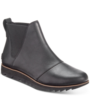 image of Sorel Women-s Harlow Chelsea Lug Sole Waterproof Booties Women-s Shoes