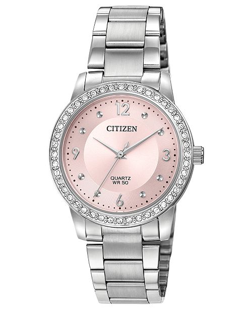 Citizen Women S Quartz Stainless Steel Bracelet Watch 35mm Reviews All Fine Jewelry Jewelry Watches Macy S