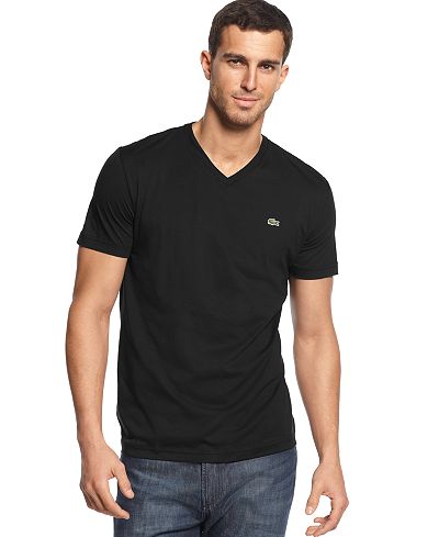 Lacoste Men's V-Neck Pima Cotton T-Shirt