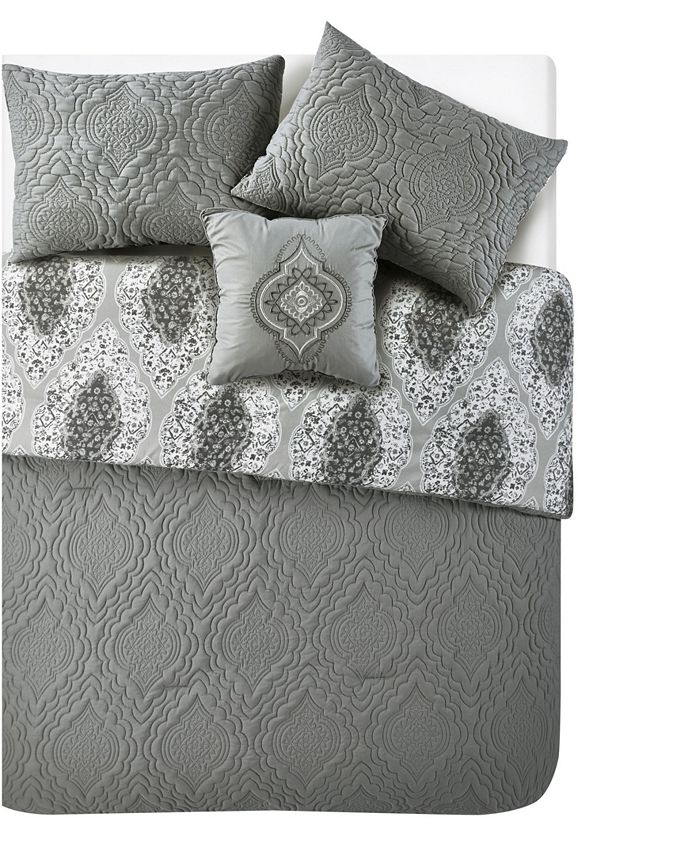 VCNY Home Quad Diamond 3Pc. Twin XL Reversible Comforter Set Macy's