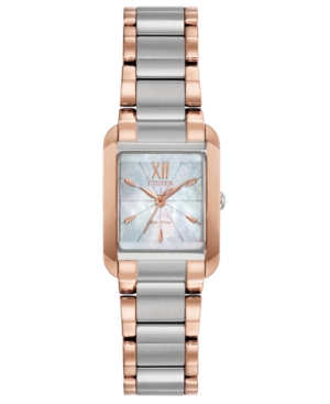 image of Citizen Eco-Drive Women-s Bianca Two-Tone Stainless Steel Bracelet Watch 22mm