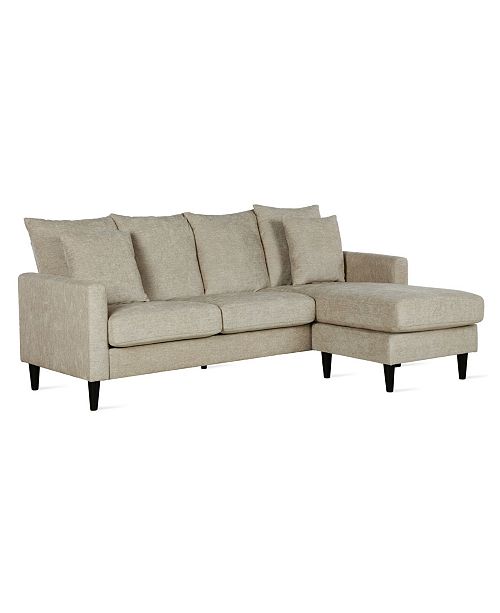 Ashby Reversible Sectional Sofa With Pillows