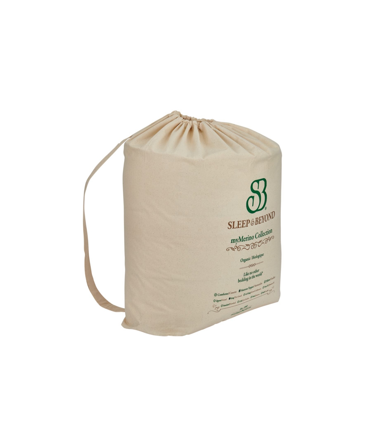 Sleep & Beyond Mymerino 1.5" Thick Organic Merino Wool Mattress Topper