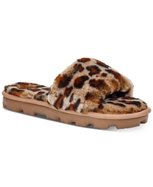 Shop Ugg Women's Cozette Sandal Slippers In Leopard Print