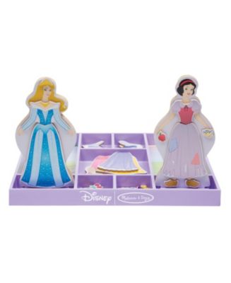 Melissa and Doug Sleeping Beauty & Snow White Wooden Magnetic Dress-Up ...