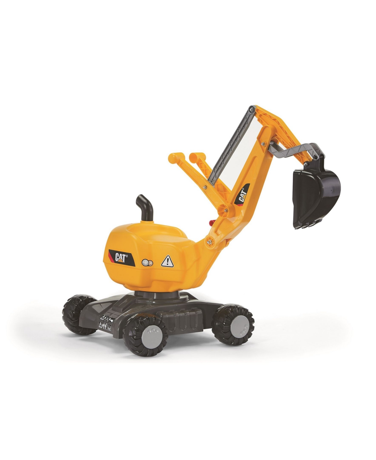 Rolly Toys Cat Digger For Outdoor Backyard Fun In Yellow