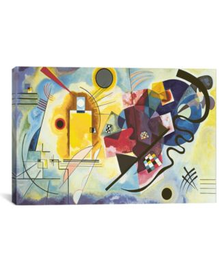 Gelb - Rot - Blau Yellow-Red-Blue, 1925 by Wassily Kandinsky Wrapped Canvas Print - 26" x 40"