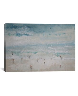 The Beach by Claudio Missagia Wrapped Canvas Print - 26" x 40"
