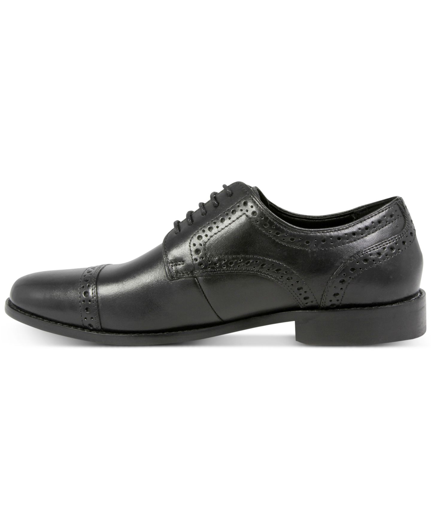 Nunn Bush Men's Norcross Brogue Oxfords, цвет: Чёрный — фото 6