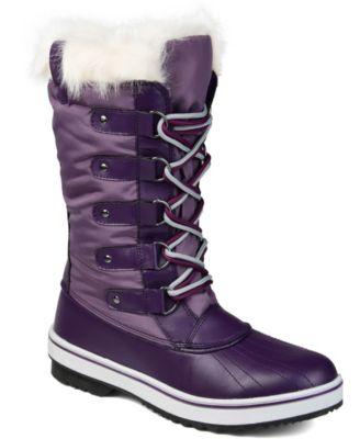 purple winter boots