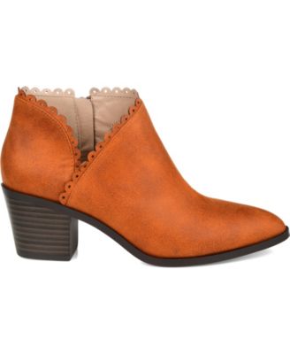 Women's Tessa Scalloped Block Heel Booties