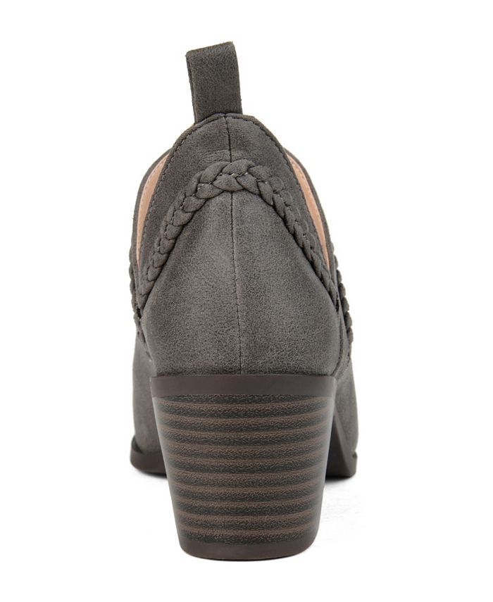 journee collection womens terrain block heel booties