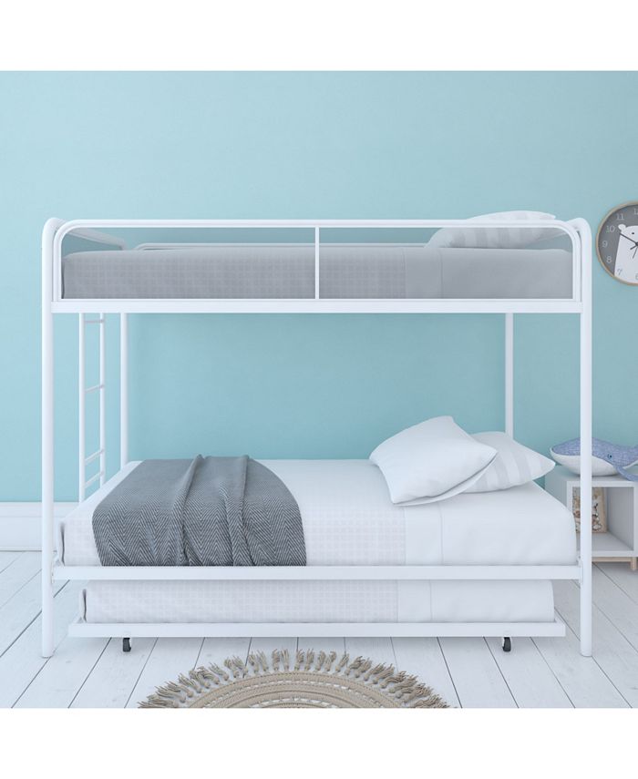 EveryRoom Elia Triple Twin Metal Bunk Bed Macy's