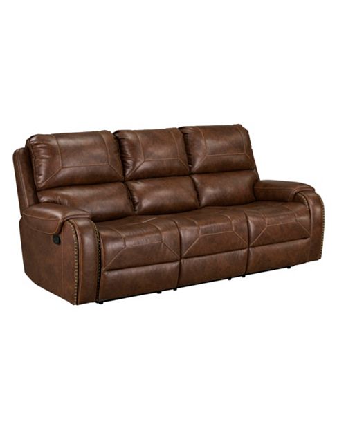 Brown recliner sofa