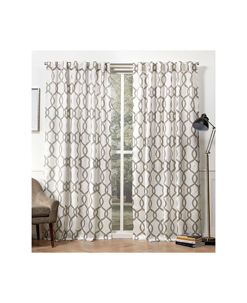 Exclusive Home Curtains Kochi Linen Blend Hidden Tab Top Curtain