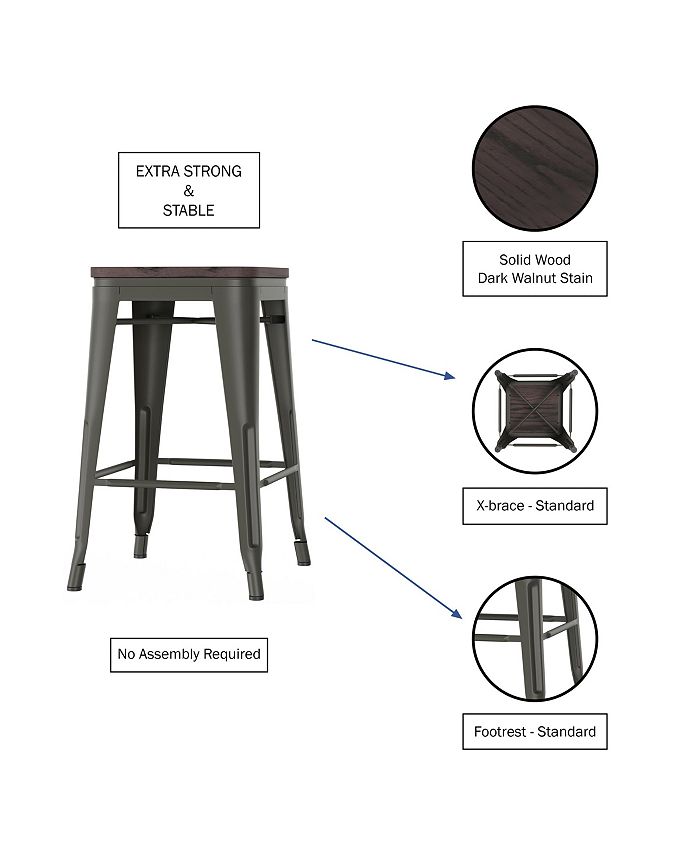 Trademark Global Lavish Home Bar Stools, Set of 4 Macy's