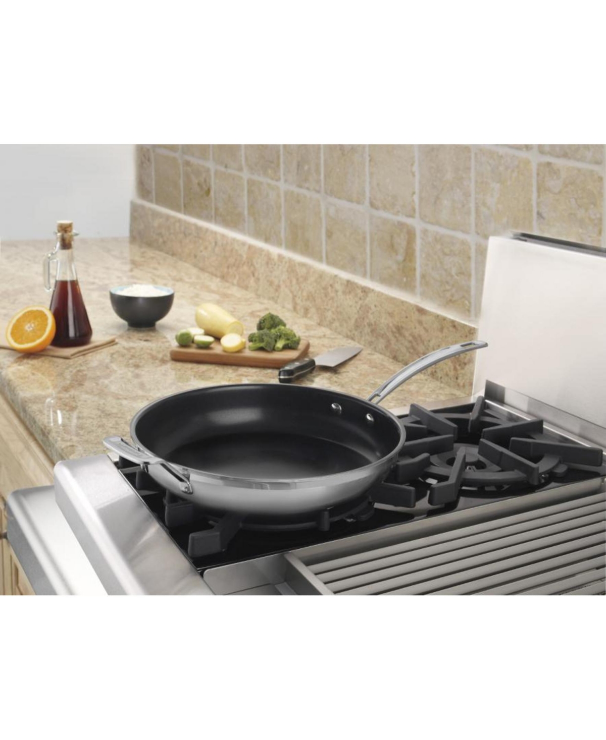 Cuisinart Multiclad Pro 12" Non-stick Skillet In Stainless Steel
