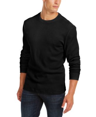 Club Room Men's Thermal Crewneck Shirt, Created for Macy's - Macy's