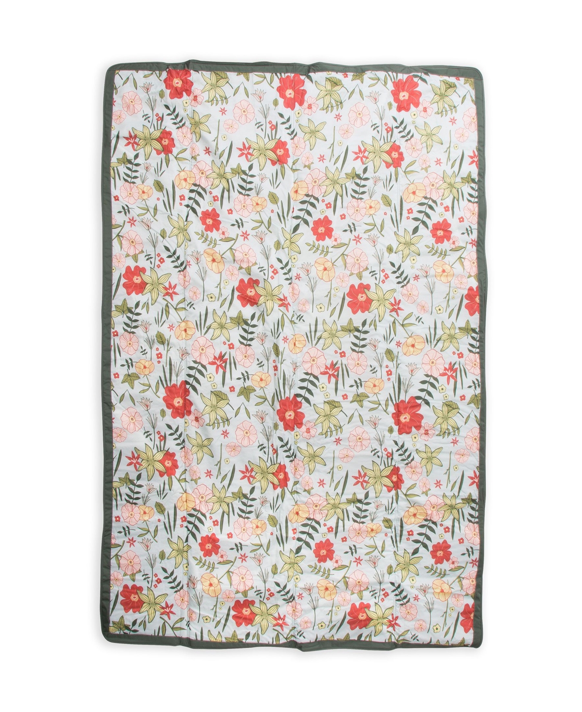 Little Unicorn Baby Girls Floral Printed Outdoor Blanket In Primrose Patch Print
