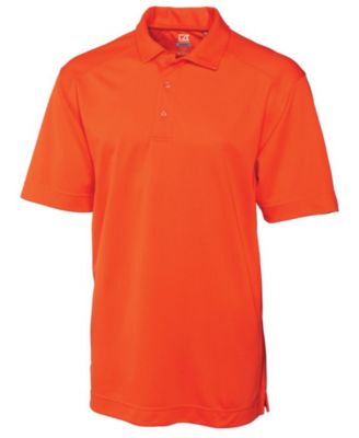 brown and orange polo shirts