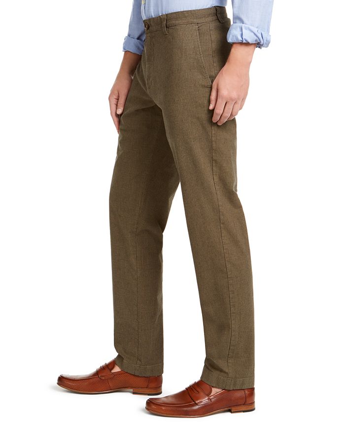Brooks Brothers Men's Red Fleece Slim-Fit Stretch Plaid Chino Pants & Reviews - Pants - Men - Macy's
