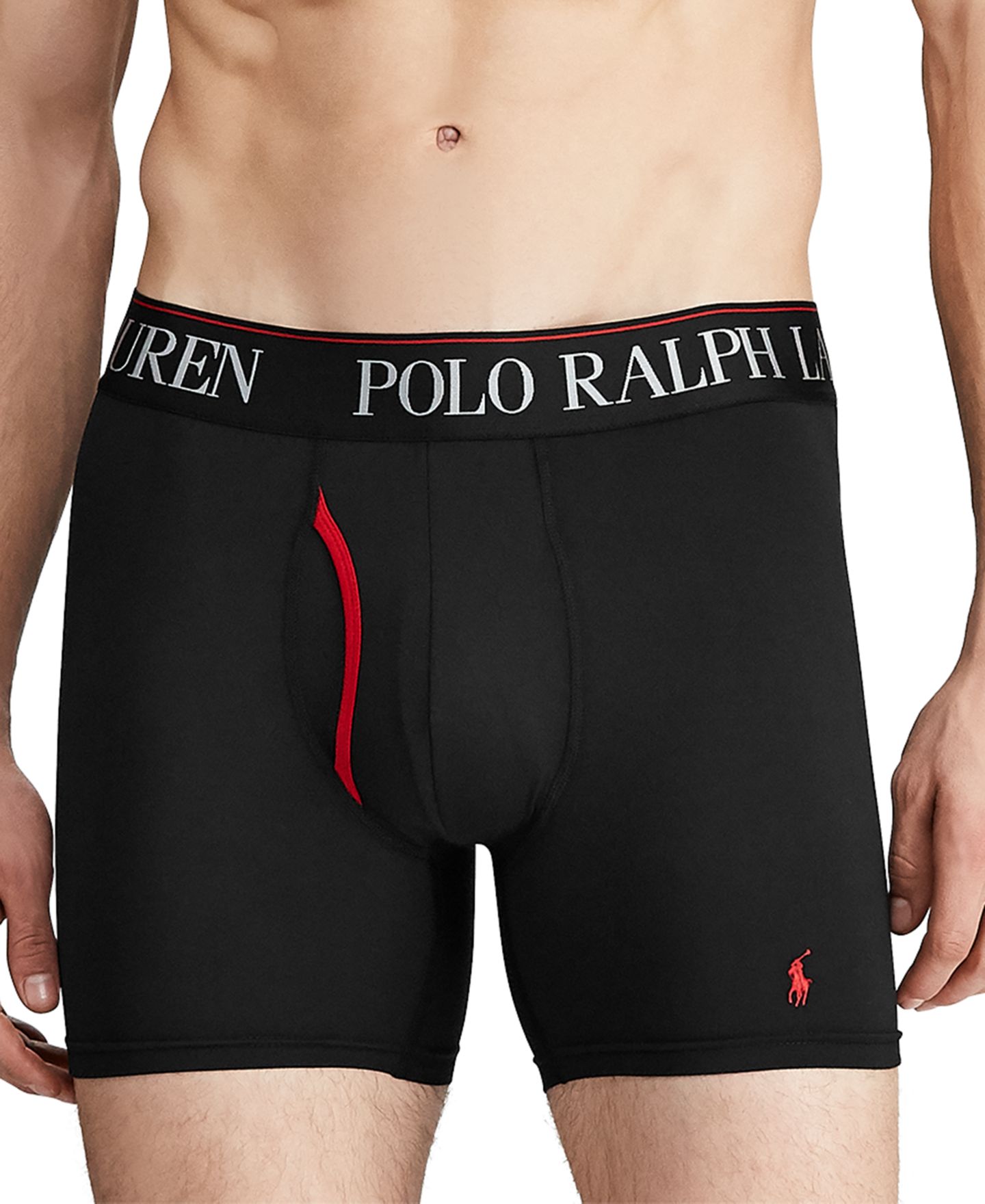 Трусы-боксеры Flex для мужчин, микрофибра, 3 шт. — Polo Ralph Lauren, цвет: Чёрный — фото 2