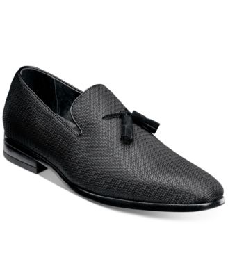 plain black loafers