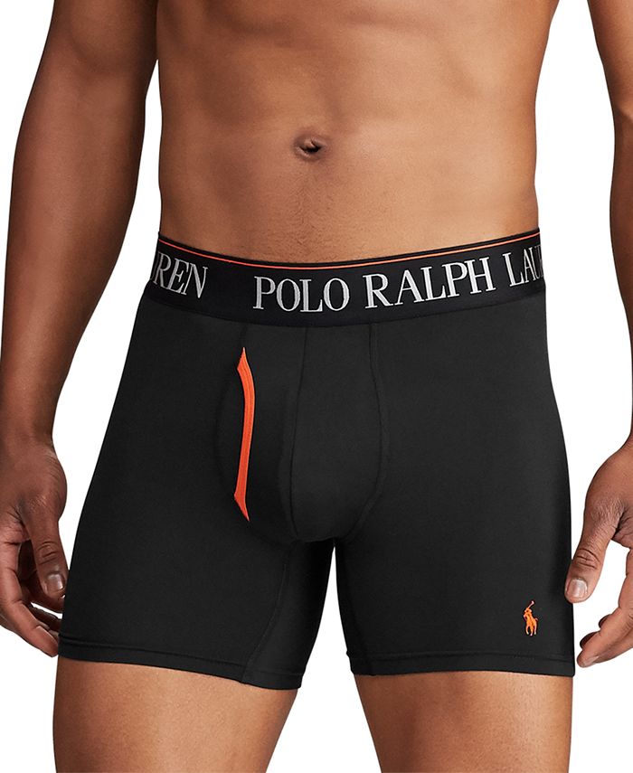 Polo Ralph Lauren Men's 3-Pk. 4-D Flex Cool Microfiber Boxer Briefs ...