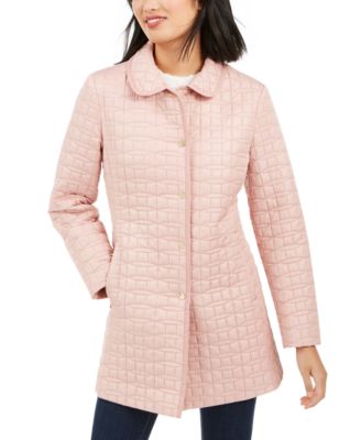 kate spade chevron quilted coat