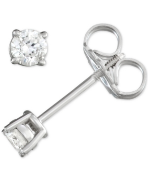 image of Diamond Stud Earrings (1/4 ct. t.w.) in 14k White, Yellow or Rose Gold