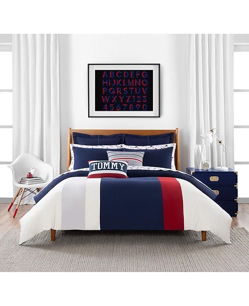 Tommy Hilfiger Clash Of 85 Stripe 3 Piece King Comforter Set